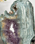 Natural Amethyst & Green Jasper Slice Portal - MWS2235