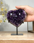 Uruguayan Amethyst Stone Heart Carving - HST0243
