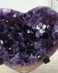 Deep Purple Natural Amethyst Stone Heart - HST0334