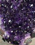 Amethyst Geode on Stand - Deep Purple Crystal Cluster - MWS2629