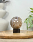 Quartz & Agate Sphere Geode with Crystal Cavity - SPH0208