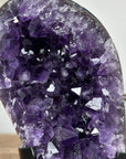 Natural Uruguayan Amethyst Geode, Metallic Stand included - MWS1839