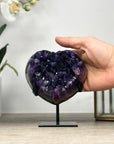 Top Grade Deep Purple Amethyst Heart - HST0308