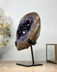 Natural Amethyst Geode with Golden Ring - MWS1988