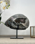 Unique Natural Geode with Calcite & Hematite Specimen - MWS2220
