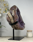 XXL Natural Amethyst Geode with Beautiful REd Banding - MWS1389