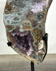 Amethyst & Green Jasper Stone Slice - MWS2241