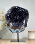 AAA Premium Quality Amethyst & Blue Banded Agate Specimen - MWS1492