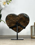 A Grade Uruguayan Amethyst Stone Heart Carving - HST0285