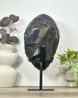 Large Natural Uruguayan Amethyst Geode with blue agate Shell - MWS3091