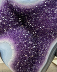 Magnificent Amethyst Ccrystal with Blue Banded Agate Matrix - MWS2387