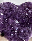 Natural Amethyst Stone Heart Carving - HST0274