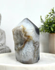 Natual Agate, Quartz & Stone Obelisk Tower - STP0137