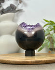 Large Amethyst & Agate Sphere Geode from Uruguay - SPH0164