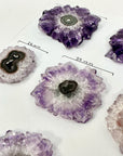 Amethhyst & Quartz High-Quality Stalactite Slices for Jewelers - Wholesale Bulk Pack - STS0071