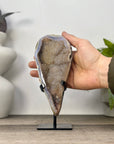 Natural Agate Geode with Beautiful Quartz Crystal Interior - MWS3341
