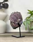 Natural Amethyst Stalactite Flower Formation on Stand - MWS3285