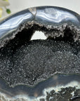 Stunning Black Amethyst & Agate Natrual Geode - MWS1384