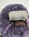 Amethyst Geode with Calcite Formation on Stand – Natural Crystal Specimen - MWS2875