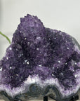 Amethyst Crystal Cluster on Stand – Stalactite Mineral Specimen for Collector Display - MWS2686