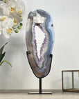 Beautiful Blue Banded Agate & Amethyst Stone Portal - MWS2114