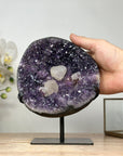 Stunning Natural Amethyst Geode with Calcite Crystal inclusions - MWS1865
