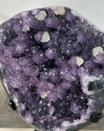 Deep Purple Amethyst Cluster With Metal Stand - MWS2723