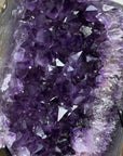Natural Amethyst Crystal with Handmade Metal Stand - MWS1812