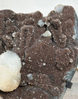Brown Tone Quartz Druzy With Calcite Formation - MWS2512