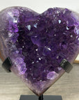 Beautiful Amethyst & Agate Stone Heart - HST0304