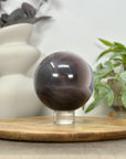 Natural Blue Banded Agate & Druzy Sphere Geode - SPH0161