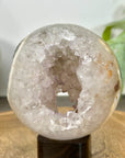 Quartz & Agate Sphere Geode with Crystal Formation - SPH0213