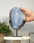 Outstanding Natural Blue Banded Agate Slice - MWS2138