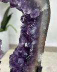Natural Large Amethyst & Quartz Portal with Metallic Stand - MWS1958
