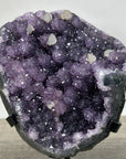 Deep Purple Amethyst Cluster With Metal Stand - MWS2723