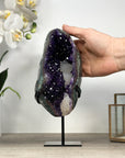 Natural Amethyst Geode with Green Jasper Shell - MWS2353
