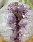 Amethyst & Agate Sphere Geode with Large Crystals - SPH0191