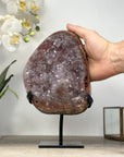 Beautiful Red Tode Jasper & Quartz Crystal Formation - MWS2034