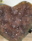 Natural Caramel Amethyst & Jasper Stone Heart - HST0269
