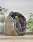 Unique Natural Amethyst Geode with Collection Grade Calcite Specimen - CBP1421