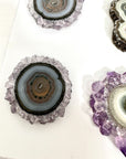 Unique Amethyst, Agate & Jasper Stalactite Slices Set - Natural Crystal for Handmade Jewelry - STS0072