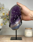 Magnificent Natural Amethyst & Blue Agate Cluster - MWS1708