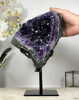 Stunning Large Natural Amethyst Crystal with Green Jasper Shell - MWS1849