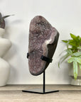 Pink Tone Amethyst with handmade Metal Stand - MWS3358