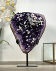 Amethyst Crystal Cluster with Calcites Formations on Stand - MWS2630