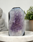Blue Banded Agate & Amethyst Stone Tower - STP0153