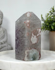 Natural Amethyst Stone Tower with Huge Crystals - STP0151