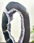 Natural Agate & Amethyst Geode Slice Portal - MWS3243