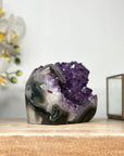 Amethyst Crystal Cluster with Calcite Inclusion - CBP1151