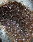 Natural Sugar Druzy Quartz Geode with Stand - MWS1899